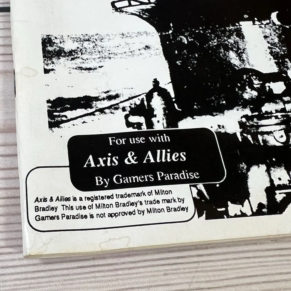 World War II The Expansion #1 Rule Book for Axis & Allies - Gamers Paradise 1989